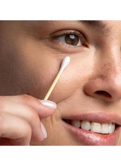 Cliganic Organic Cotton Swabs (500 Count), 100% Pure Natural Cotton, Chlorine-Free Hypoallergenic, Soft, Gentle & Absorbent Buds  - Image 2