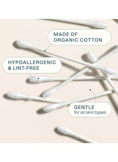 Organic Cotton Swabs (500 Count), 100% Pure Natural Cotton, Chlorine-Free Hypoallergenic, Soft, Gentle & Absorbent Buds - pzsku/Z8A6DD8D16F47C553D8F9Z/45/_/1739655291/fadec5ee-3e02-46c0-8b70-9a71f7d56dc7