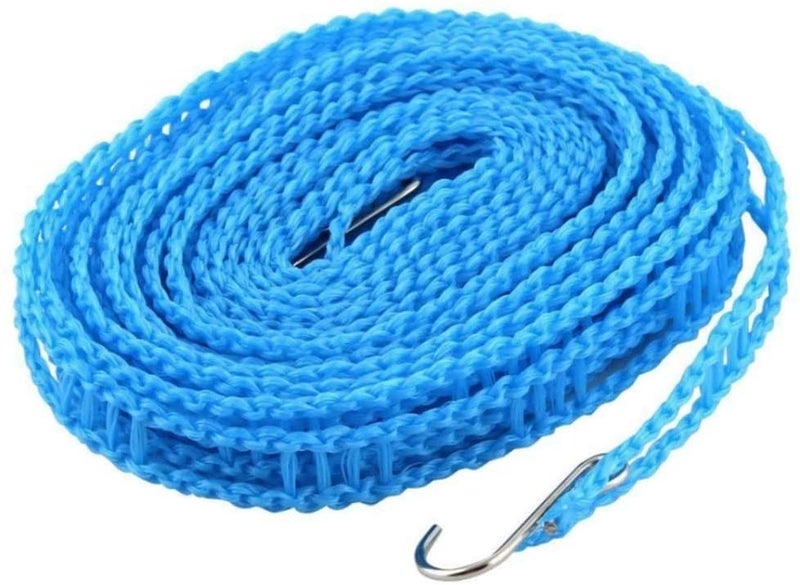Clickswift Windproof AntiSlip Clothes Washing Line Drying Nylon Rope with HooksNylon Clothesline Rope Cloth Drying RopeRope for Cloth Drying 5 Meter Multicolor 2 - Image 4