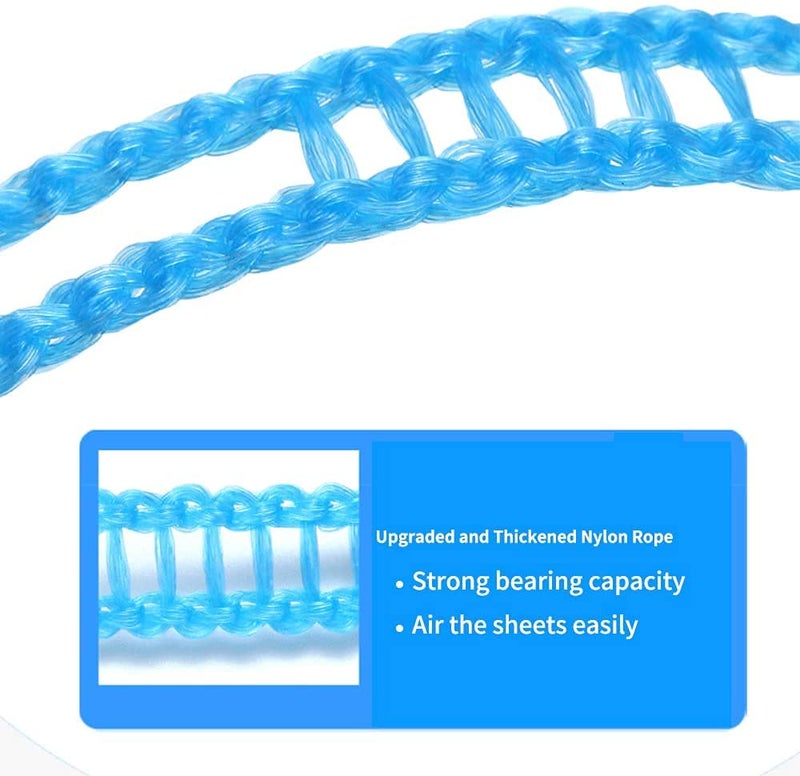 Clickswift Windproof AntiSlip Clothes Washing Line Drying Nylon Rope with HooksNylon Clothesline Rope Cloth Drying RopeRope for Cloth Drying 5 Meter Multicolor 2 - Image 3