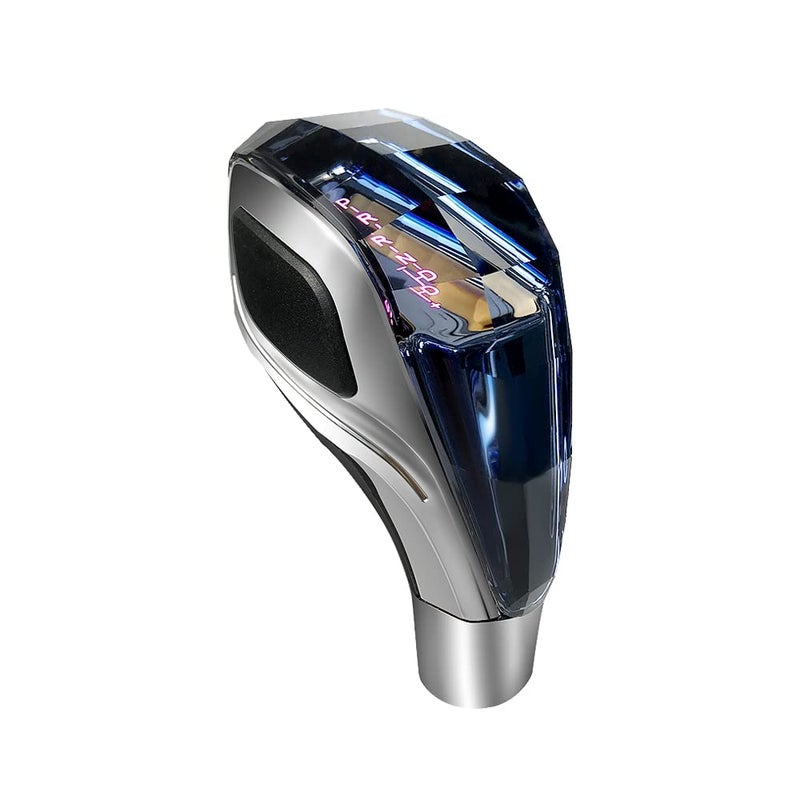 Sakali DiamondCut Crystal Car Gear Shift Knob Touch Activated LED Shift Knob Universal Fits for Most Cars with ButtonLess Operated Shifter
