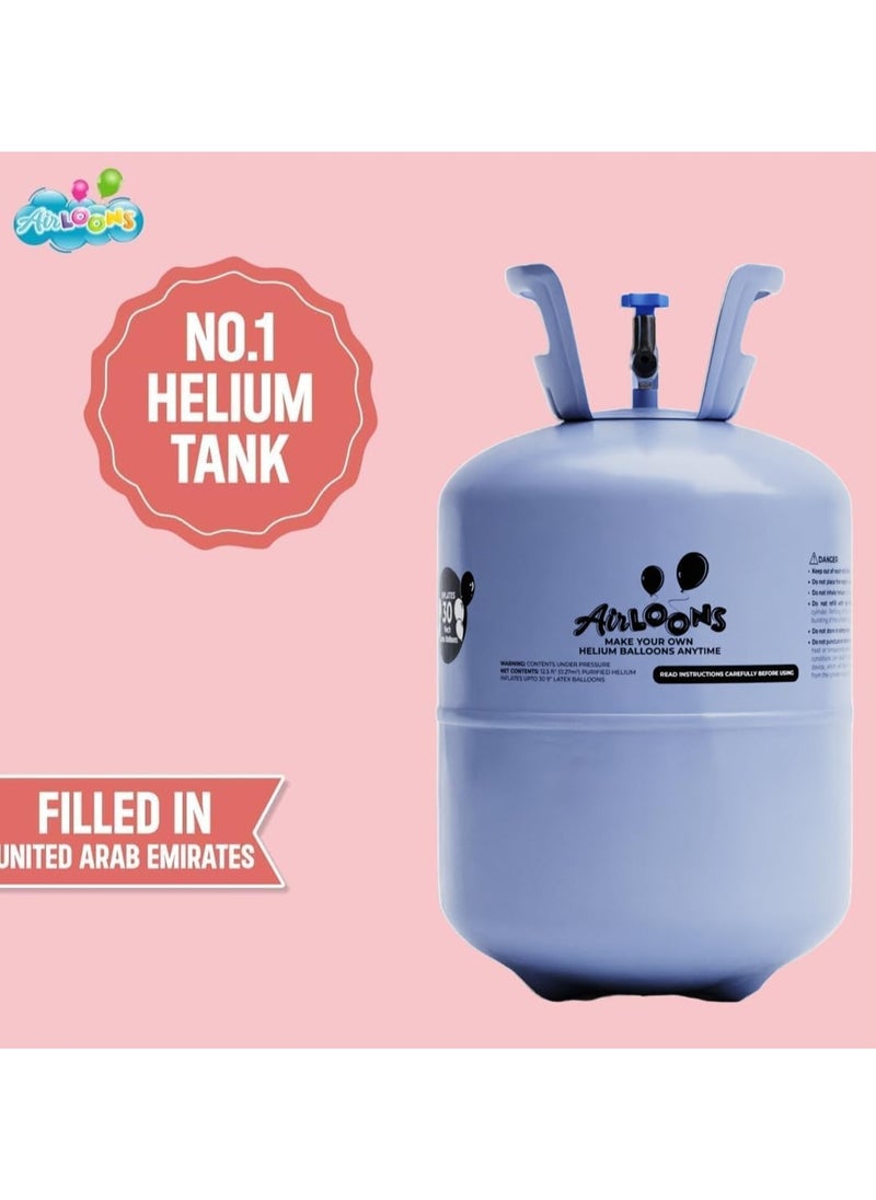 Airloons Airloons Portable Helium Balloon Kit Disposable Tank - Includes 4 Tanks, 120 Latex Balloons (9inch), Curling Ribbon Perfact For All Occasions- Birthday Party Celebrations, Events Decorations  - Image 3