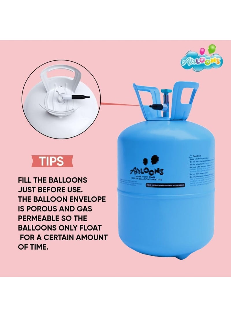 Airloons Airloons Portable Helium Balloon Kit Disposable Tank - Includes 4 Tanks, 120 Latex Balloons (9inch), Curling Ribbon Perfact For All Occasions- Birthday Party Celebrations, Events Decorations  - Image 5