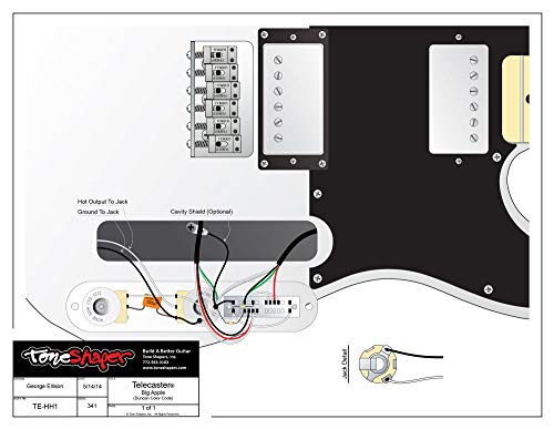 ToneShapers Wiring Kit, for Telecaster HH (Requires 4-Conductor Humbuckers) - Image 3