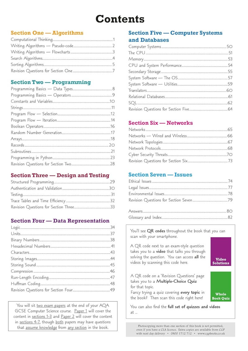 New Gcse Computer Science Aqa Revision Guide By Books, CGP - Books, CGP Paperback - Image 3