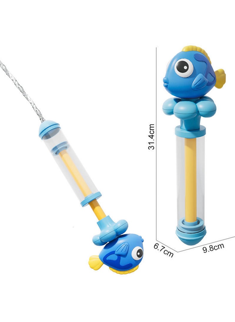 Generic - Cute Marine Animal Water Cannon, Beach Bathing And Water Play Toys, Suitable For Family Gatherings And Enhancing The Festive Atmosphere (Blue Tangled Fish) - Image 1