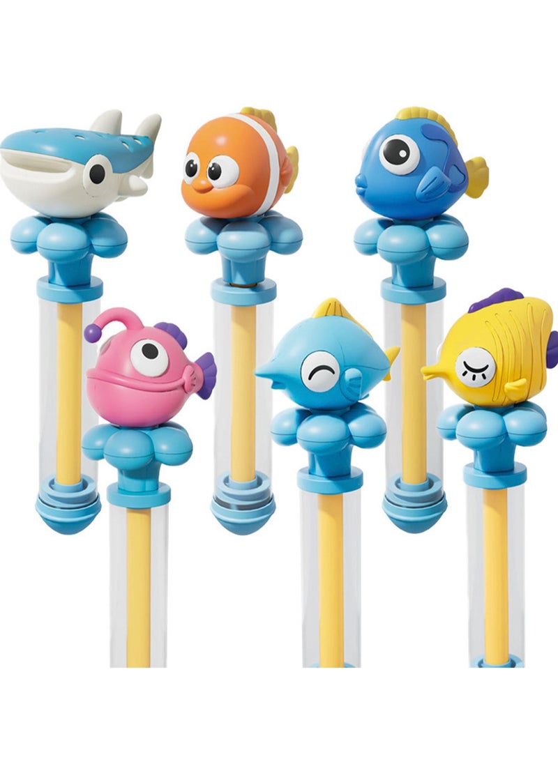 Generic - Cute Marine Animal Water Cannon, Beach Bathing And Water Play Toys, Suitable For Family Gatherings And Enhancing The Festive Atmosphere (Blue Tangled Fish) - Image 1
