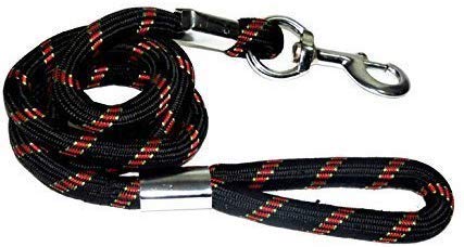 Ivaan Large Stylish Dog Rope Basic Leash - Black - Image 1
