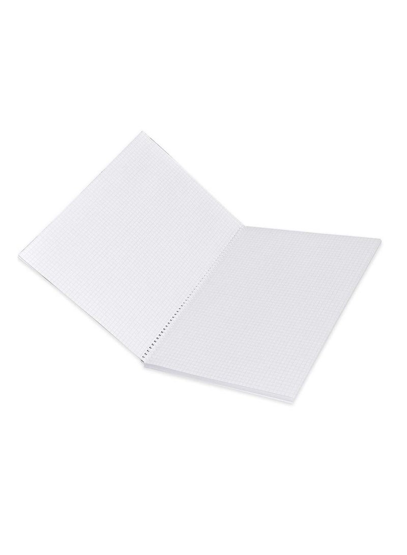 FIS 10-Piece FIS Spiral Notebook Soft Cover A4, 5mm Square, 80-Sheets - FSNB5A480NL1 - Image 2