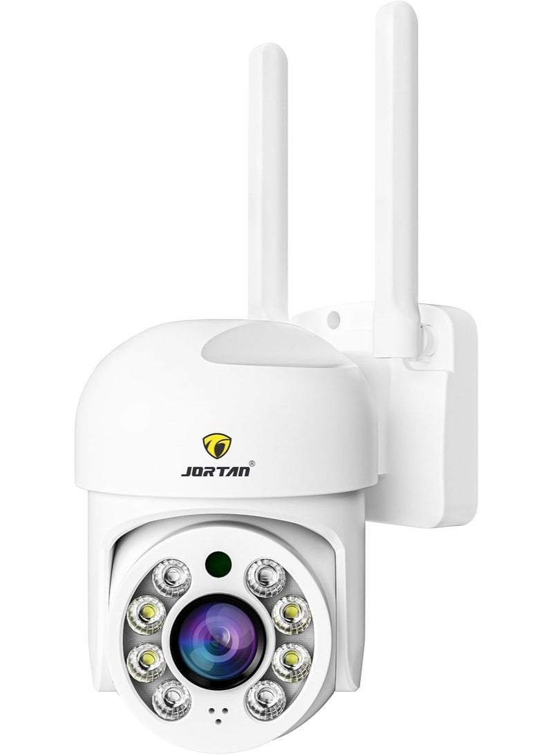 جورتان كاميرا مراقبة داخلية قبة JTZ-8160QJ بعدستين مع Wi-Fi – رؤية ليلية ملونة، تتبع ذكي للأشخاص، ومحادثة ثنائية الاتجاه للمراقبة الذكية - Image 1