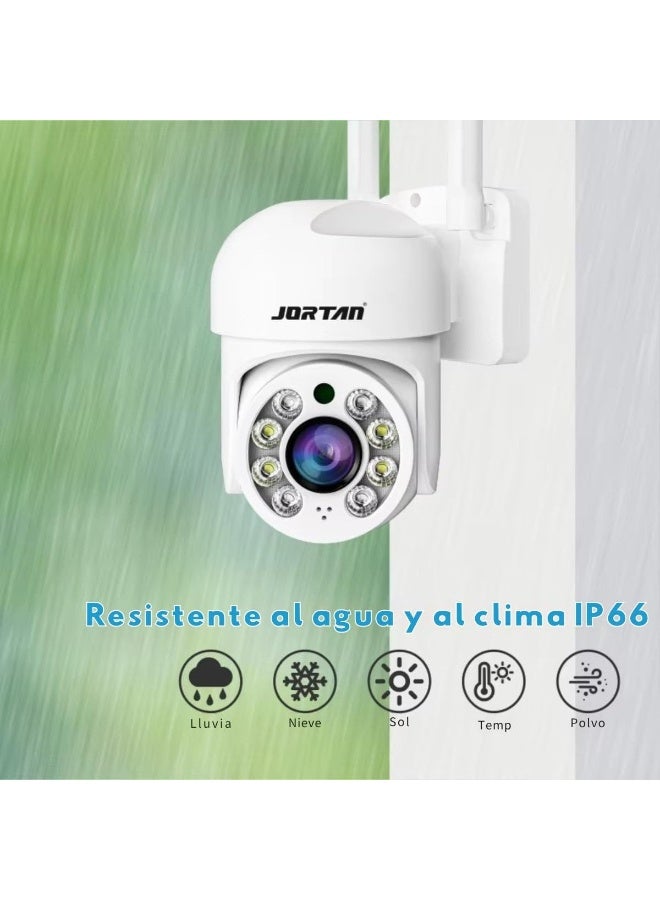 جورتان كاميرا مراقبة داخلية قبة JTZ-8160QJ بعدستين مع Wi-Fi – رؤية ليلية ملونة، تتبع ذكي للأشخاص، ومحادثة ثنائية الاتجاه للمراقبة الذكية - Image 5