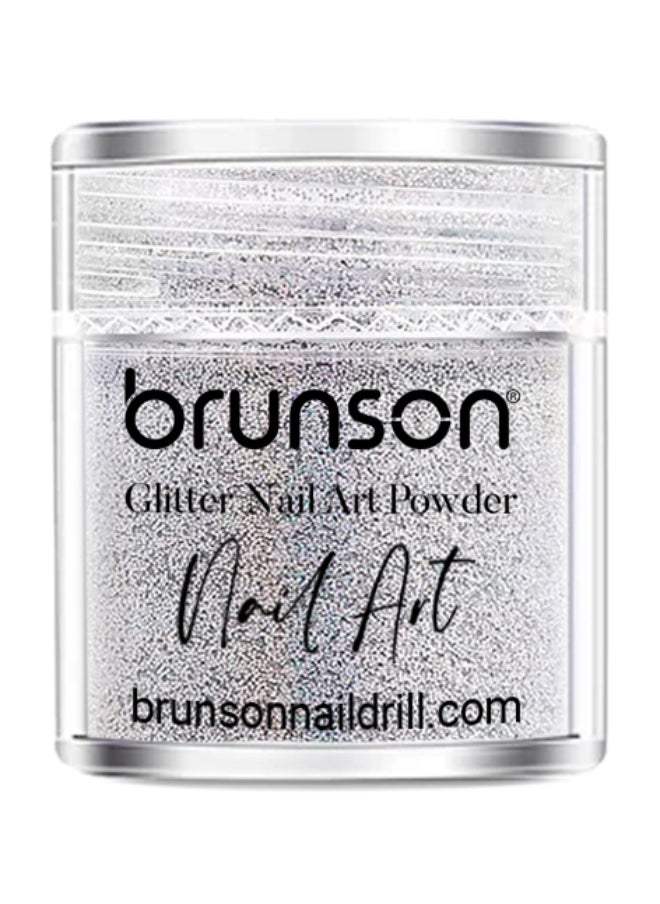 brunson Nail Art Glitter Powder -  Iridescent Fine Glitter Powder for gel nail polish -  gel and acrylic nail art powder (Diamond Dust) BGP03  - Image 1
