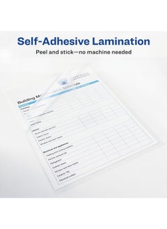 AVERY Avery Clear Laminating Sheets, 9" x 12", Permanent Self-Adhesive, 2 Sheets (73602)  - Image 2