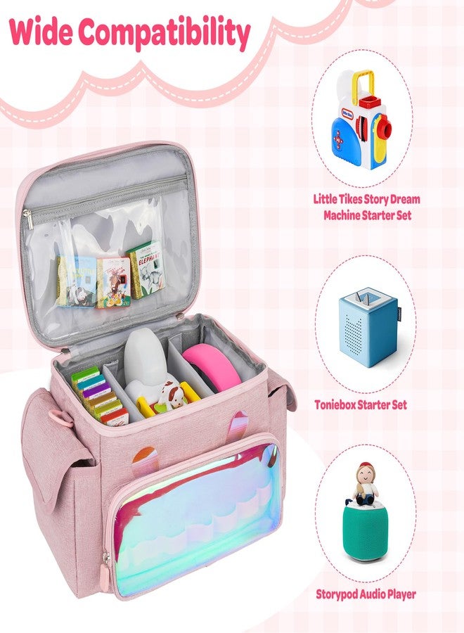 Jaffzora Carrying Case Compatible with Tonies Figures Accessories, Folding Carry Storage Bag for Toniebox Audio Player Starter Set & Kids Dolls Characters, Musical Toy Bag - Image 2