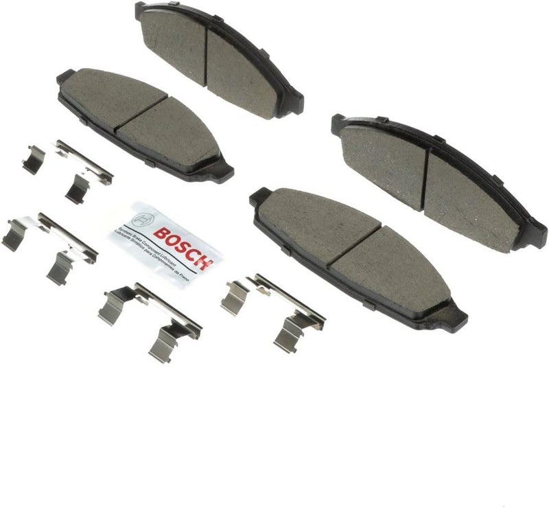 BOSCH BC931 QuietCast Premium Ceramic Disc Brake Pad Set - Front for Select Ford, Lincoln, and Mercury Models