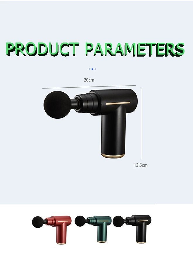 Arabest Mini Massage Gun, Portable 6 Speeds Muscle Massager Deep Tissue with 4 Massage Heads, Super Quiet Type-C Charging Percussion Massage Gun for Muscle Pain Stiffness Relief  - Image 2