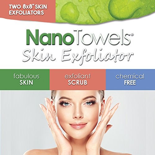 Life Miracle Nano Towels Skin Exfoliating Cleanser | Personal Microdermabrasion Face Wash, Pore Toner & Body Scrub Cloth | Chemical Free Dead Skin and Blackhead Remover. Korean Skin Care Secret | 2 Exfoliators - Image 2