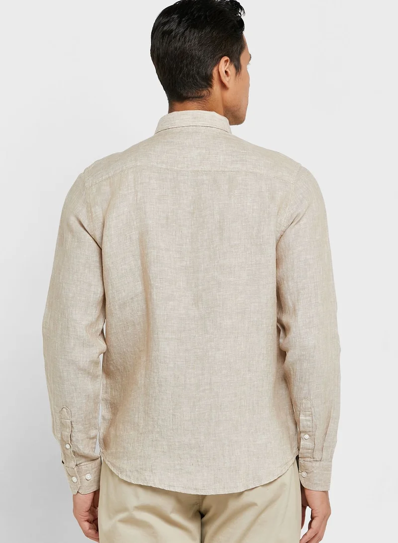 Robert Wood Linen Blend Shirt