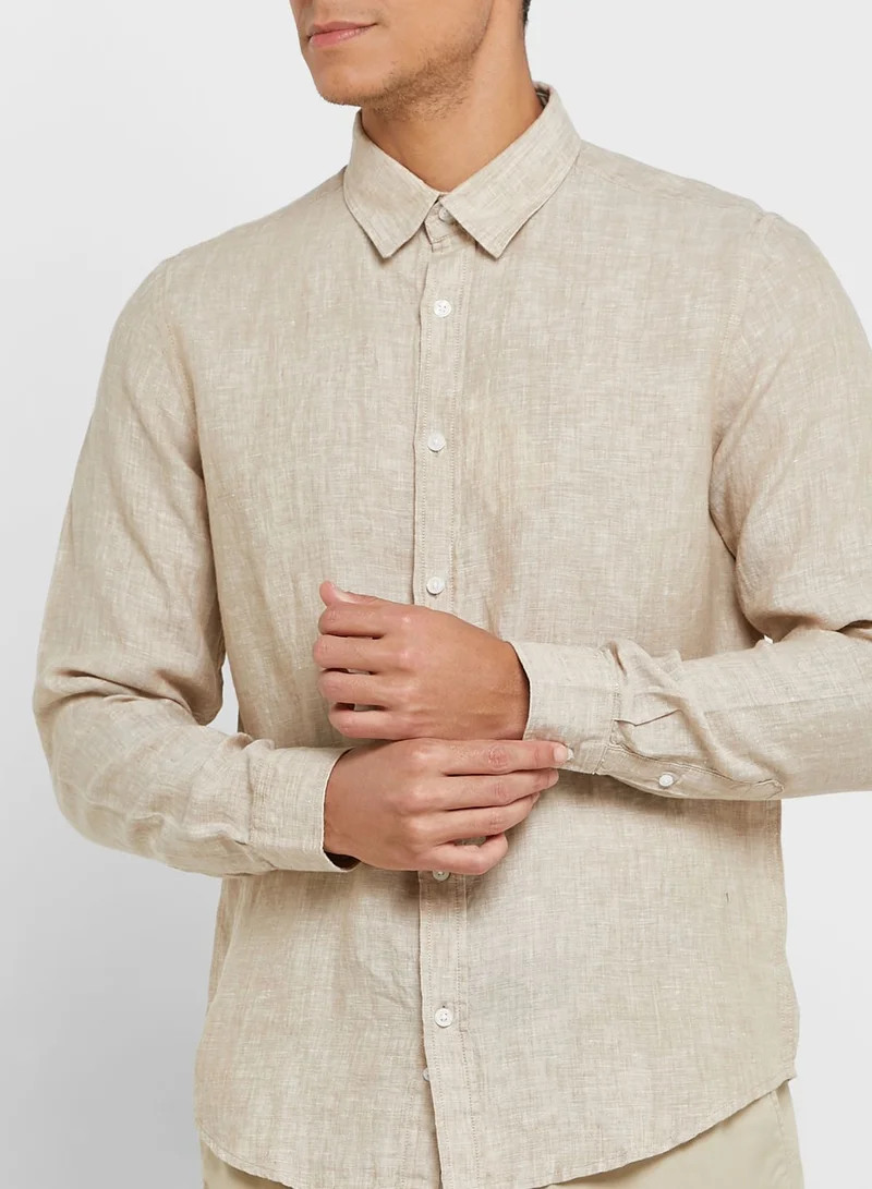 Robert Wood  Linen Blend Shirt for Men | Best Price UAE