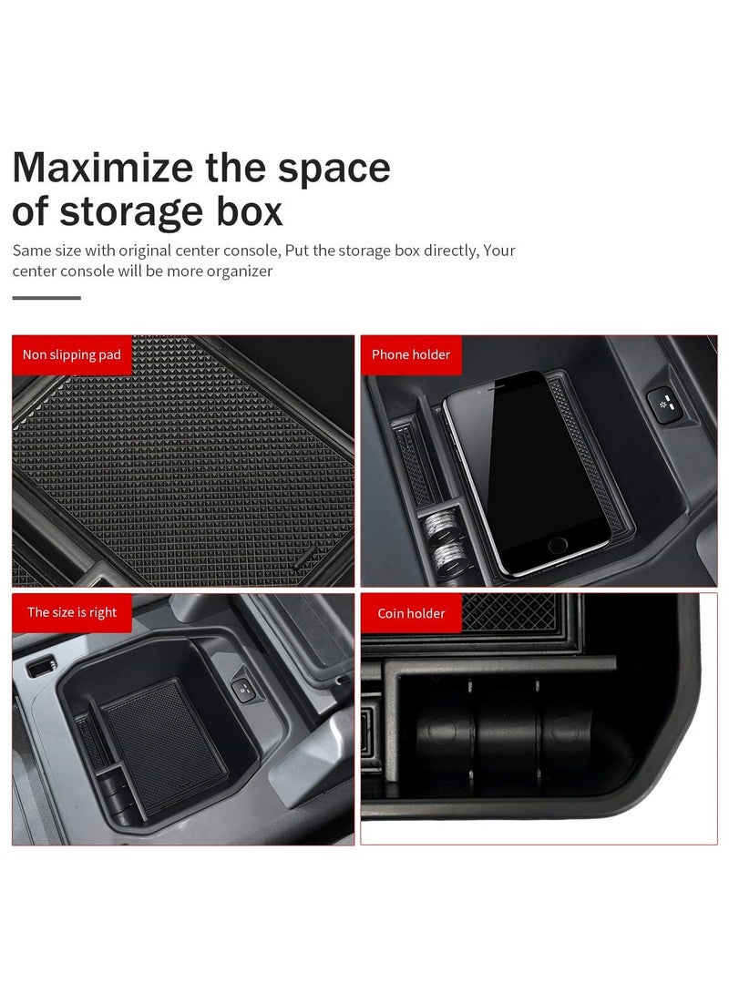 SYOSI Center Console Organizer Tray for Land Rover Defender 90 and 110, 2020-2023, ABS Plastic Secondary Armrest Storage Box, Land Rover Defender Accessories - Image 3