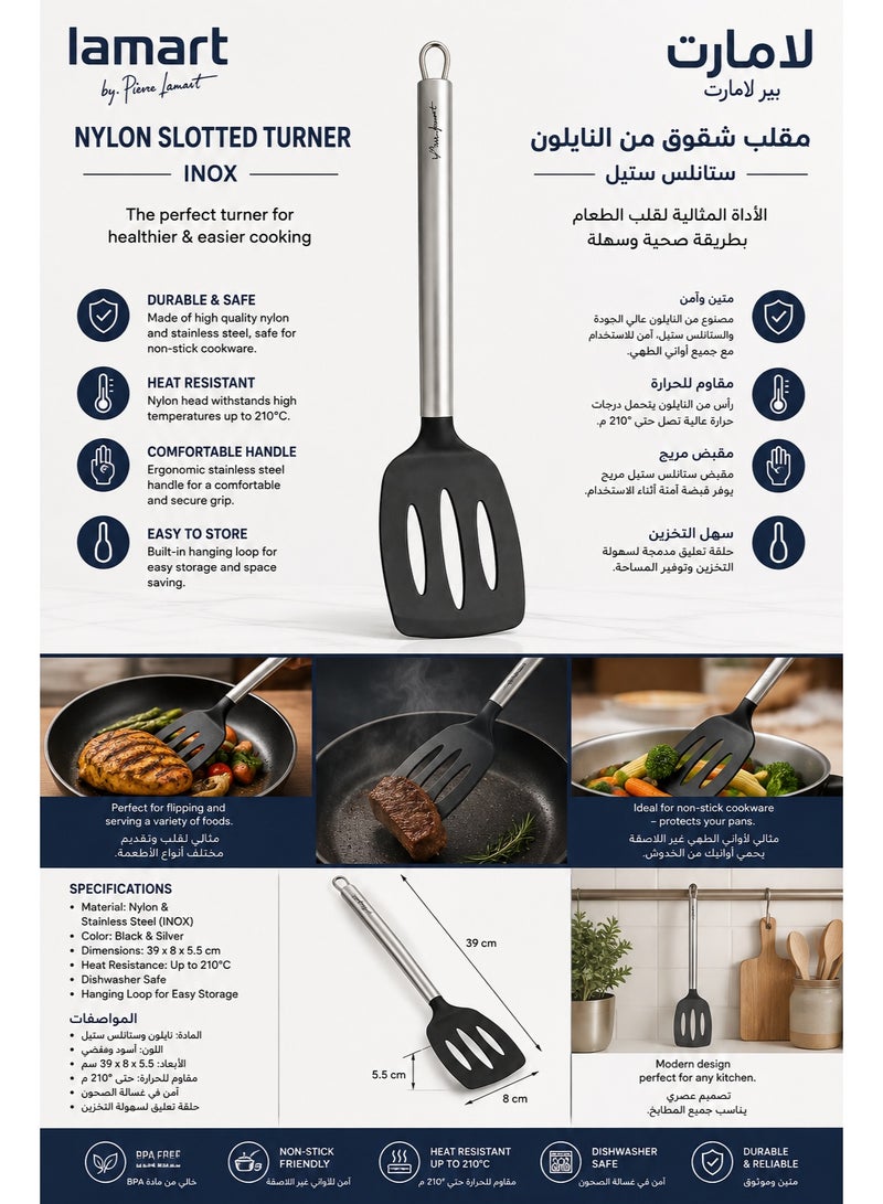 Lamart Nylon Utensils With Stainless-Steel Handle Inox 33 Cm - Image 2