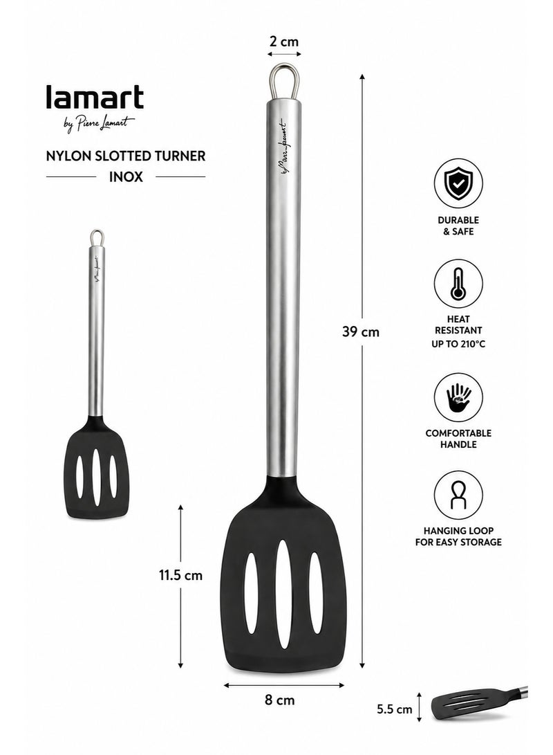 Lamart Nylon Utensils With Stainless-Steel Handle Inox 33 Cm - Image 3