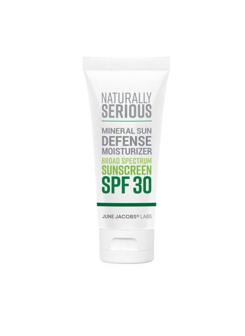 NATURALLY SERIOUS - Naturally Serious | Mineral Sun Defense Moisturizer Broad Spectrum Sunscreen SPF 30, Mineral Sunscreen SPF 30, Sunscreen Moisturizer For Face, Vegan Skincare, Cruelty-Free Skincare - Image 1