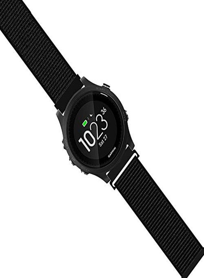 C2D JOY Strap Compatible with Garmin Forerunner 965/955 Replacement Watchband - Woven Nylon with Hook-And-Loop - (10#) Dark Black,Medium(5.5-7.5in) - Image 3