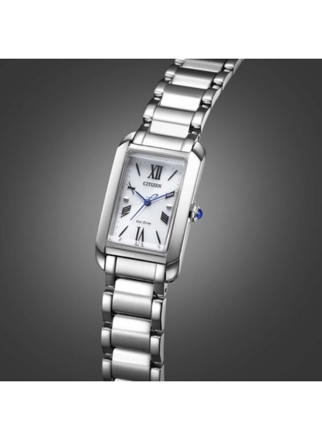 CITIZEN Eco‑Drive Women’s Watch EW5620-55A, 30 mm White Dial, Stainless Steel Case & Bracelet, 50 m WR - Image 1
