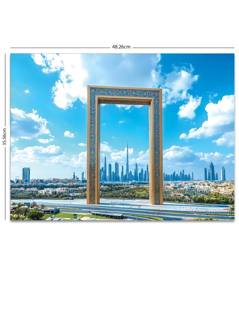 DECOR SOUQ Dubai Frame Jigsaw Puzzle 200 Pieces – Iconic UAE Skyline Puzzle for Kids & Adults | 48.26x35.56 cm Puzzle | Educational & Relaxing Brain Game | Gift for UAE Souvenir Lovers, Tourists & Puzzle Enthusiasts  - Image 3