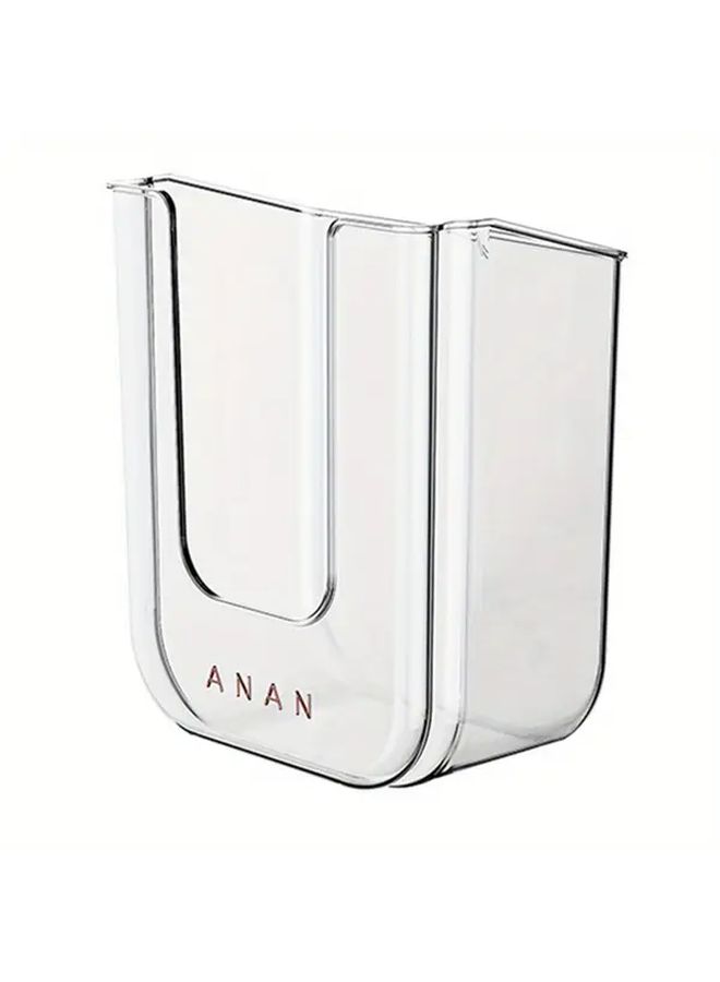Transparent Grey Wall Mounted Wet Wipe Dispenser Self Adhesive Bracket Large Opening Strong Load Capacity - Image 3