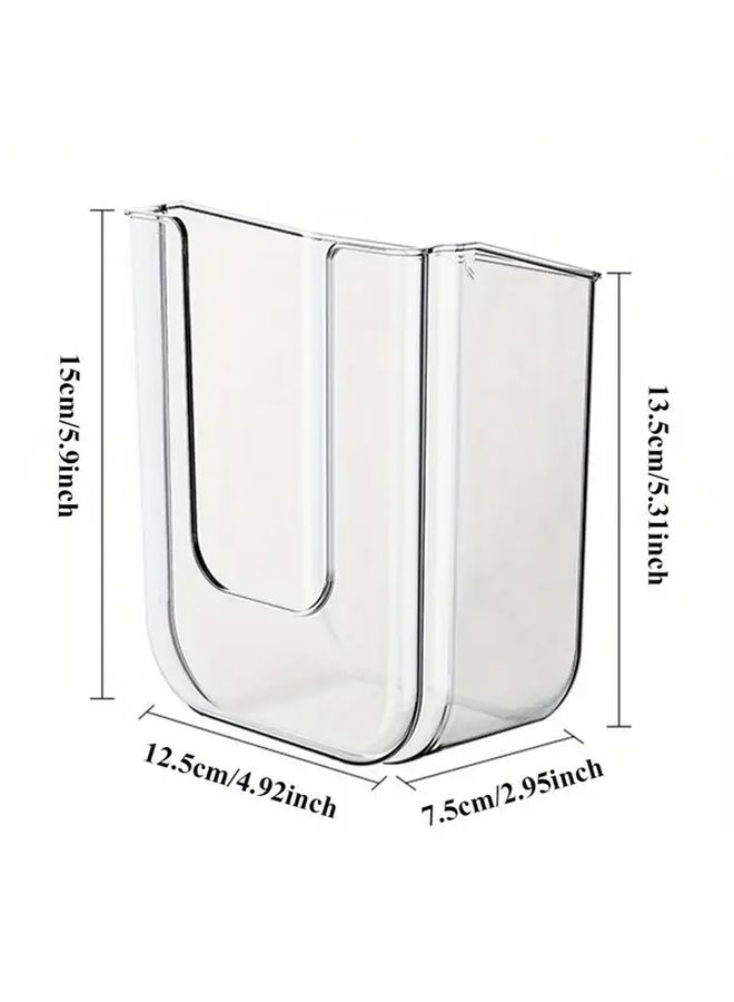 Transparent Grey Wall Mounted Wet Wipe Dispenser Self Adhesive Bracket Large Opening Strong Load Capacity - Image 2