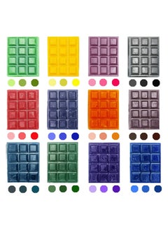 DIY Soy Candle Dye Cube Coloring Candle Dyes for Candle Making Wax Dye Сandle Сolor Dye Flakes Candle Wax Dye Color Chips for Unique Soy Candles Scented Candle Making 12 Dye Colors