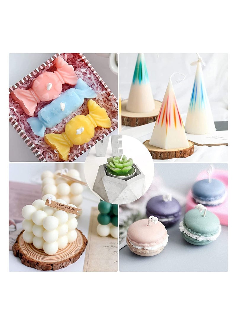 SYOSI - DIY Soy Candle Dye Cube Coloring Candle Dyes for Candle Making Wax Dye Сandle Сolor Dye Flakes Candle Wax Dye Color Chips for Unique Soy Candles Scented Candle Making 12 Dye Colors - Image 1