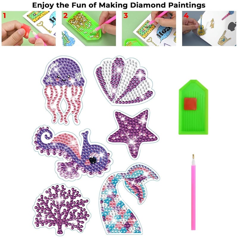 EooCoo Case Compatible for New MacBook Air 15/15.3 inch M4 A3241 M3 A3114 M2 A2941 Liquid Retina Display&Touch ID,2025 2024 2023 Release,Protective Plastic Hard Shell Cover Shiny,Seahorse＆Jellyfish - Image 2