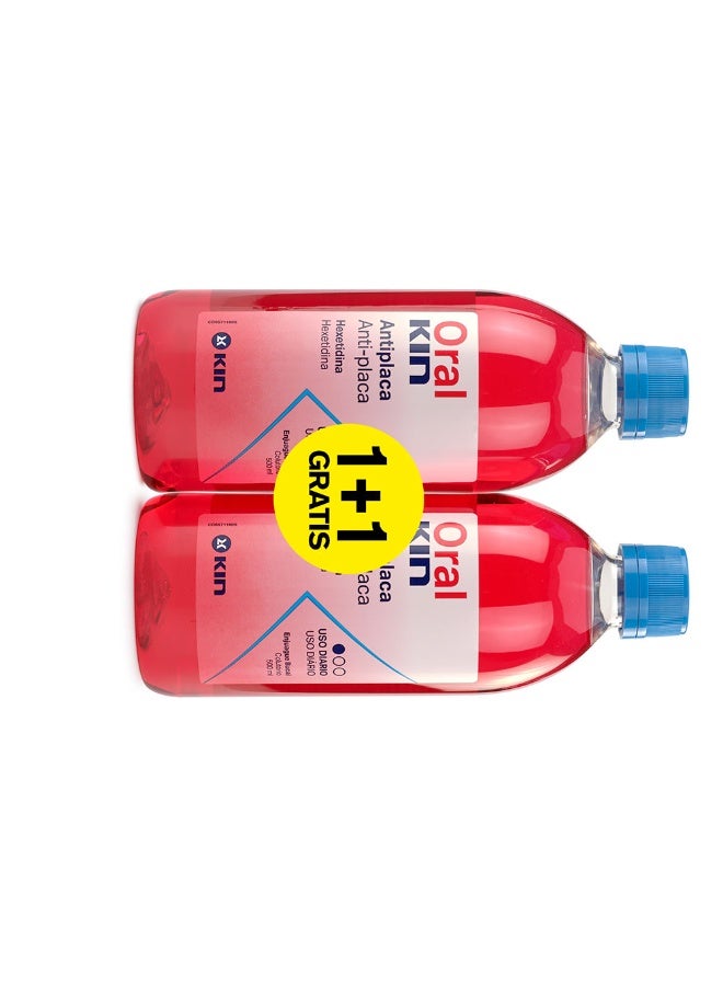 Kin Oralkin Mouthwash Set 2x500ml - Image 2