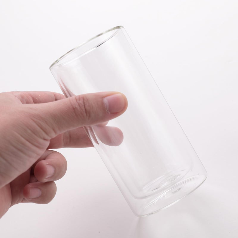 The Better Home UMAI Double Wall Borosilicate Glass Coffee Mug (Set of 2) 250ml | High Thermal Resistance | Microwave & Dishwasher Safe | Gifting Pack for Friends/Family/Couples | Transparent Tea Cups Saucers. - Image 3