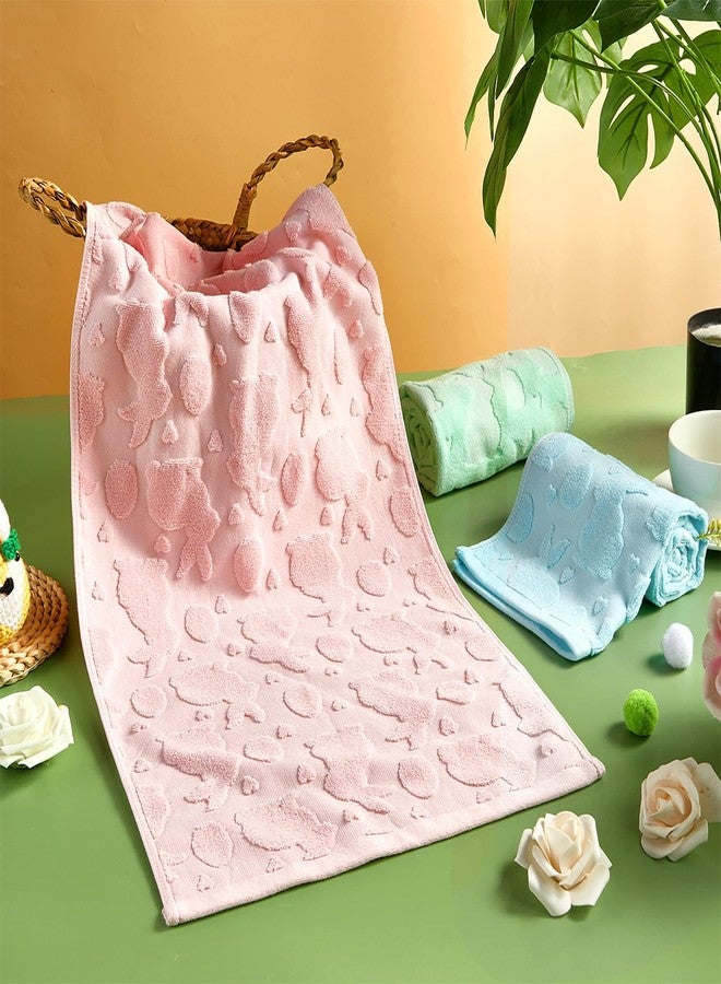 Bornerwhite 3 Pack Easter Hand Towels Rabbit Egg Jacquard Bathroom Decorative Cotton Soft Absorbent Decorative Soft Hand Towel Set for Kitchen Drying Cleaning Cooking Holiday 13.7'' x 29.5'' - Image 4