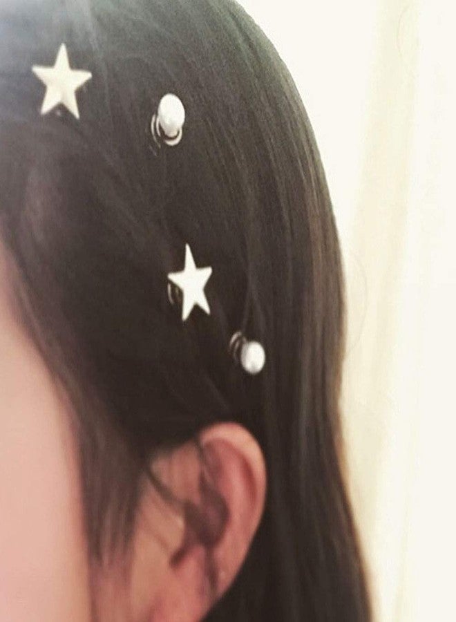 Beetoo 12 Pack Spiral Star Hair Clips Vingate Star Hair Pins, Bridal Twist Hairpin Headpieces for Women Wedding Party (Gold) - Image 5