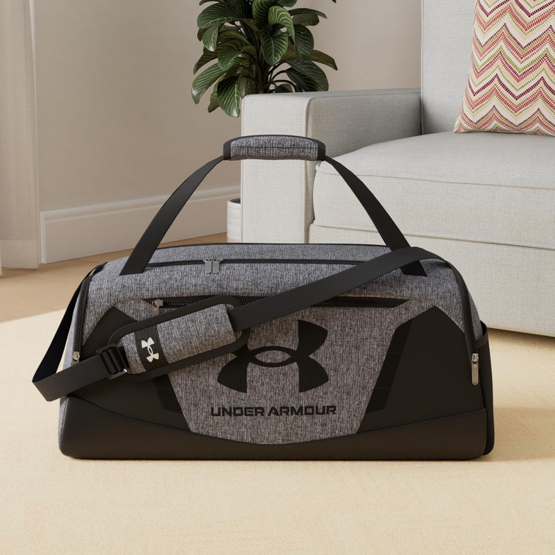 Under Armour Unisex-Adult Undeniable 5.0 Duffle , Pitch Gray Medium Heather (012)/Black , Medium - Image 2