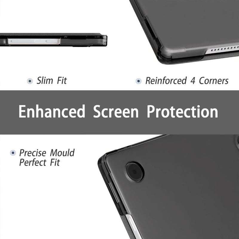 ProElite Cover for Samsung Galaxy Tab A11 8.7 inch/A9 8.7" Case Cover, Smart Flip Case Cover for Samsung Galaxy Tab A11/A9 8.7 inch Translucent Back with Stylus Pen, Marble Green - Image 3