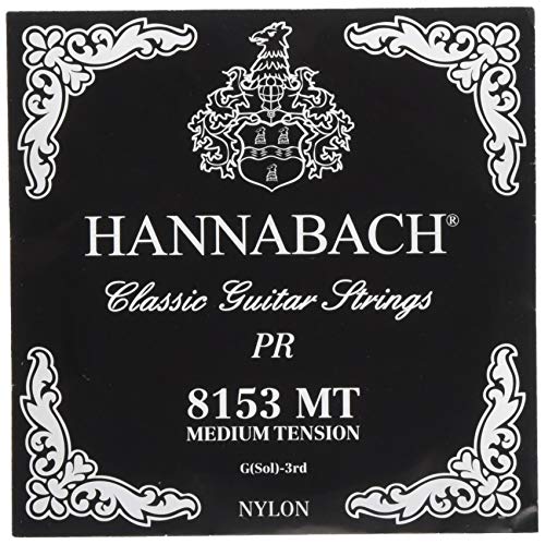 Hannabach Series 815 Medium Tension Silver Special Single G3 String for Classic Guitar (652523) - Image 4