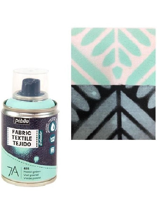 Pebeo Fabric Spray Paint 7A-100 ml (Pastel Green 455)