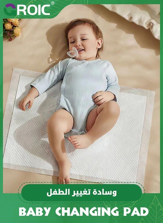 GROIC 40 Pcs Disposable Changing Pad Liners,Disposable Underpads Waterproof Diaper Changing Pad,Breathable Underpads Bed Table Protector Mat,Baby Diaper Changes Pad  - Image 3