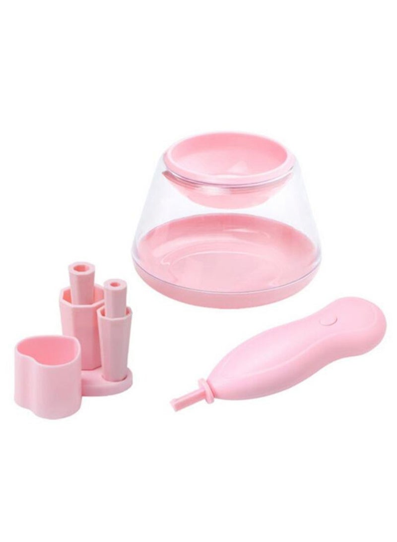 Electric Makeup Brush With Cleaning Tool Kit Pink - Image 1