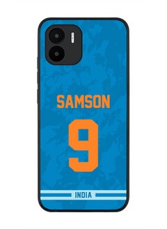 Rugged Black Edge Case for Xiaomi Redmi A1, Slim fit Soft Case Flexible Rubber Edges Thin Cover - Player Name - Sanju Samson, Jersey Number- 9