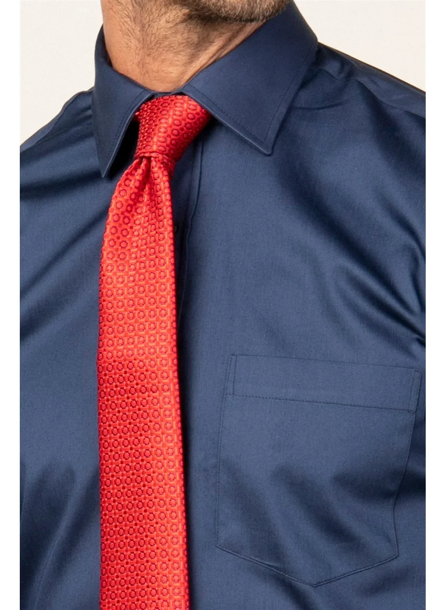 تودورس Classic Fit Relaxed Cut Plain Men's Shirt
