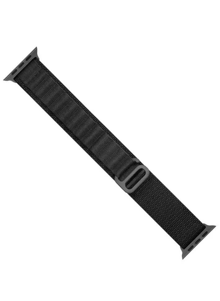 IAF - Alpine Loop Sport Nylon Watch Band Strap for Apple Watch Ultra 49mm/45mm/44mm/42mm Alpine Loop Black - Image 1