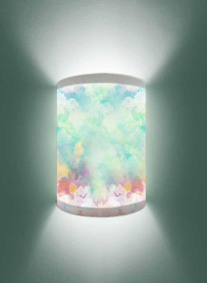 Nutcase 7 watts Designer Arc Wall Mounted Half Shade Bedside Fabric Lampshade Sconces with B22 Brass Holder and Lights Bulb, Multicolour - Image 4