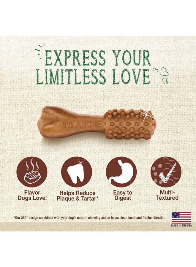 Nylabone Nutri Dent Dog Dental Treats - Natural Dog Teeth Cleaning & Breath Freshener - Dental Treats for Dogs - Filet Mignon Flavor, Mini (78 Count) - Image 2